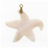 Image 3 : Vintage 14k Gold Bail Carved Mother of Pearl Starfish Collectible Charm Pendant