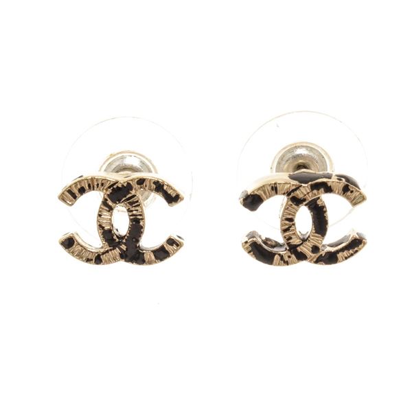 Chanel CC Earrings Earrings Gold Plated Metal