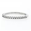 Image 6 : 14K White Gold 0.17 ctw F VS1 Shared Prong Set Diamond 1.90mm Stackable Band Rin