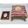 Image 1 : beautiful old picture frame, ornate metal foot stool (16)