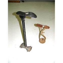 shoe shine stand, foot rest, shoe makers last (16)