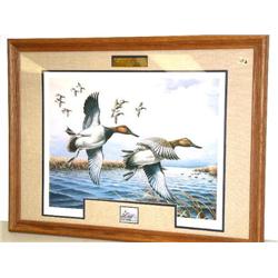 CHOICE of 4 Stamp and Prints:    b) North American water fowl collectors print and stamp # 736 of 12