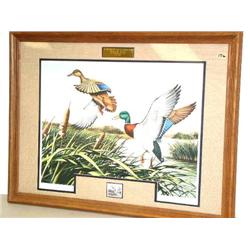 CHOICE of 4 Stamp and Prints:    c) 1992 North American Waterfowl collector's print and stamp by Jam