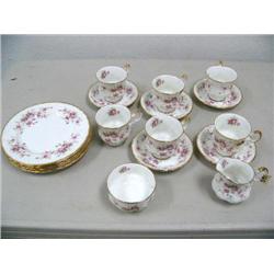 19 piece tea set with Victoria Rose pattern (16)