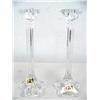 Image 1 : pair of crystal candle sticks (16)