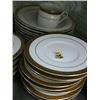 Image 3 : 44 piece dinner set called New Traditions with gold rim made in China (16)