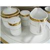 Image 4 : 44 piece dinner set called New Traditions with gold rim made in China (16)