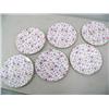 Image 1 : lot of 6 sandwich plates: pattern is Rosina (16)