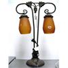 Image 1 : lamp with two art glass shades (16)