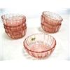 Image 1 : group of 8 depression pink glass bowls (16)