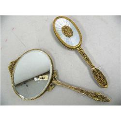 ornate brush and mirror (16)