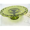 Image 3 : green cake plate, gold cake servers (16)