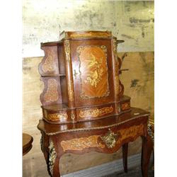 outstanding inlaid hall desk with bird in-lay  (16)