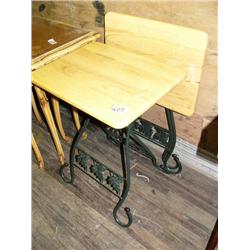 pair of wood TV stands  (16)