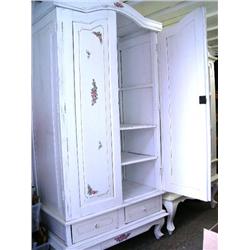 painted white TV cabinet  (16)