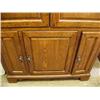 Image 5 : oak TV cabinet with raised beveled panels  (16)