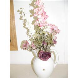 white pitcher with silk flowers (16)