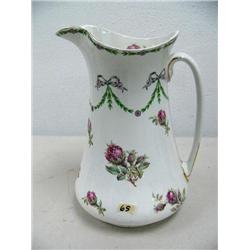English water jug made by John Maddock and Sons with painted roses (16)
