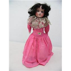 fine porcelain doll small chip on lip leather body #370 made in Germany (16)