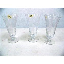 3 etched water glasses (16)