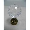Image 4 : pressed glass cake plate, assorted crystals for chandelier (16)