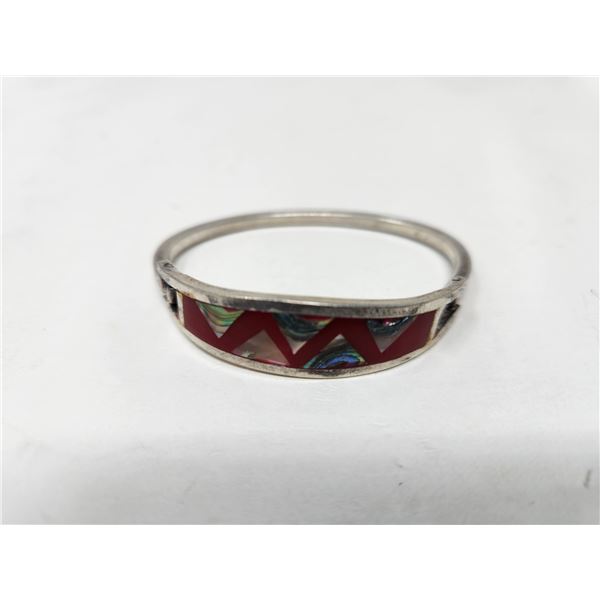 Vintage Taxco 925 Sliver 11.95 grams with Abalone Inlay