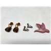Image 1 : Set of Vintage Coro Earrings/Set of Vintage Trifari Earrings/Flying Goose Brooch