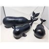 Image 1 : 3 Resin Whale Family