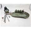 Image 1 : Bird Decor Wind Chime & 1 Bird Plate Decor