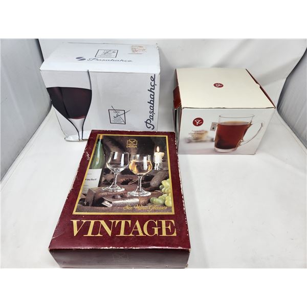 6 Verres à Champagne Vintage Dema Glass - Anglais, Fine Rim, Coffret D'Origine