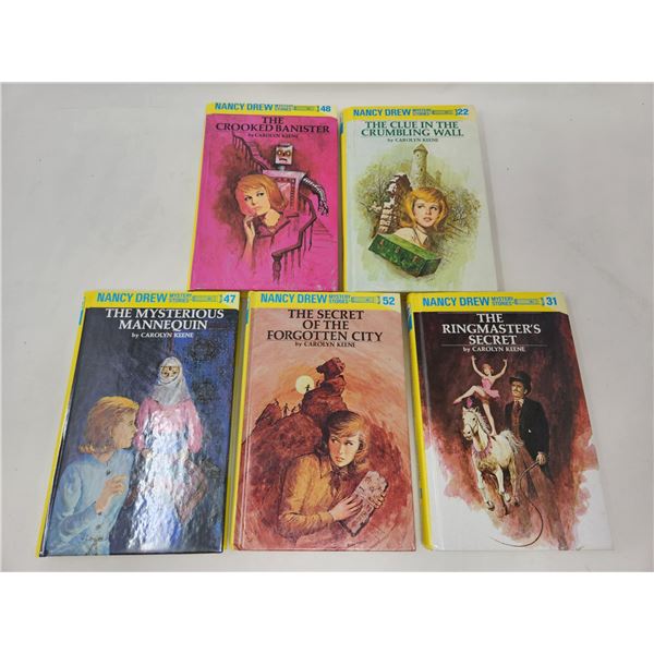 Nancy Drew, Carolyn Keene Book Lot of 5