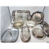 Image 1 : Silver Plated Serving Tray Lot
