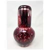 Image 3 : Vintage Ruby Red Etched Glass & Decanter