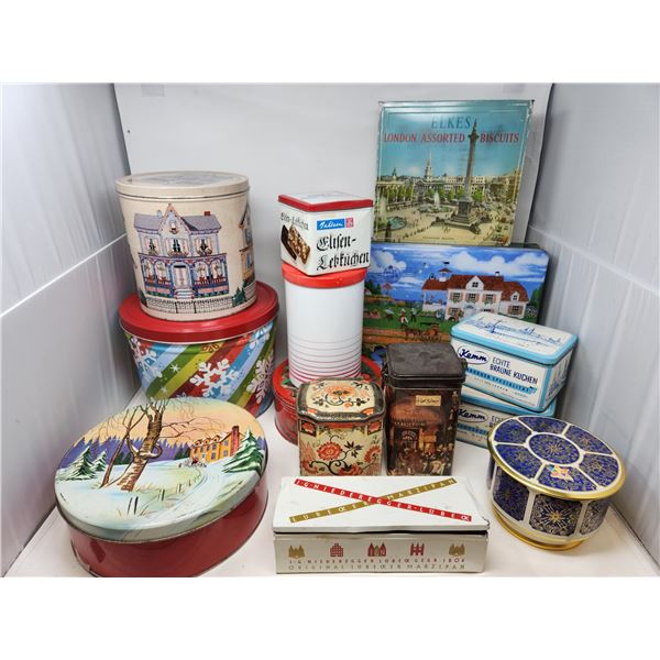 14 Assorted Tins