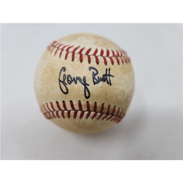 Vintage Signed Baseball (George Brett)
