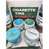 Image 2 : Cigarette Tin Lot & Advertising Displayer