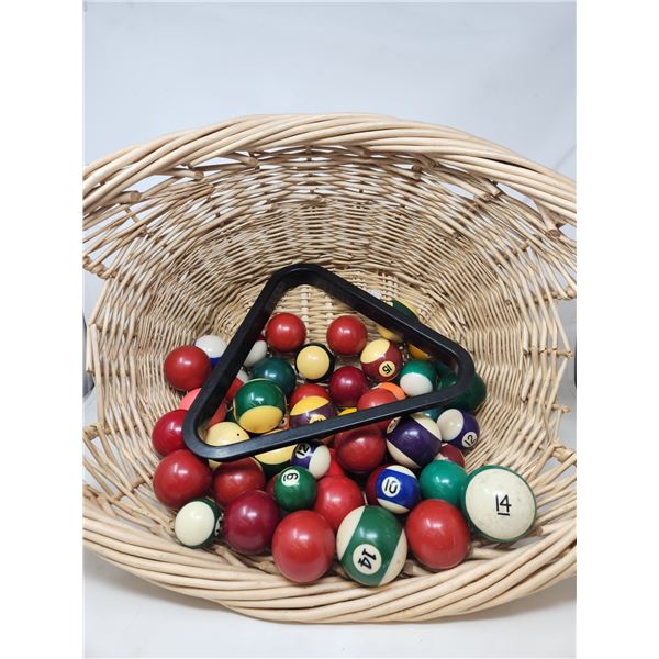 Basket Full of Pool Balls