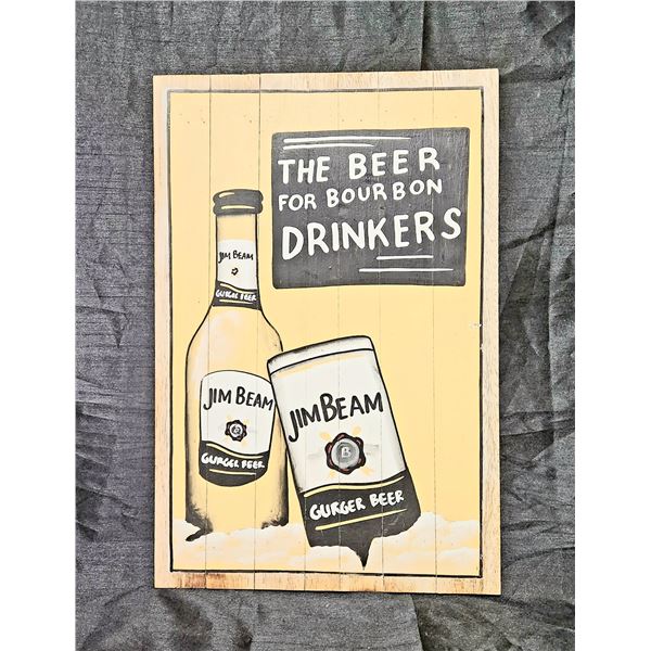 "The Beer For Bourbon Drinkers" Wooden Pictures 23"Hx16"L