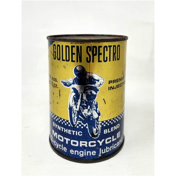 Vintage Golden Spectro Motorcycle Engine Lubricant 4" (Full)