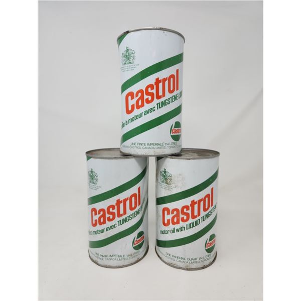 Vintage Castrol Motor Oil Tins (Full)