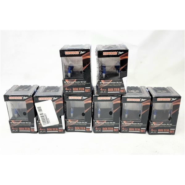 Kowood Plus 90 degree V Groove Router Bit Set (8 pkgs)