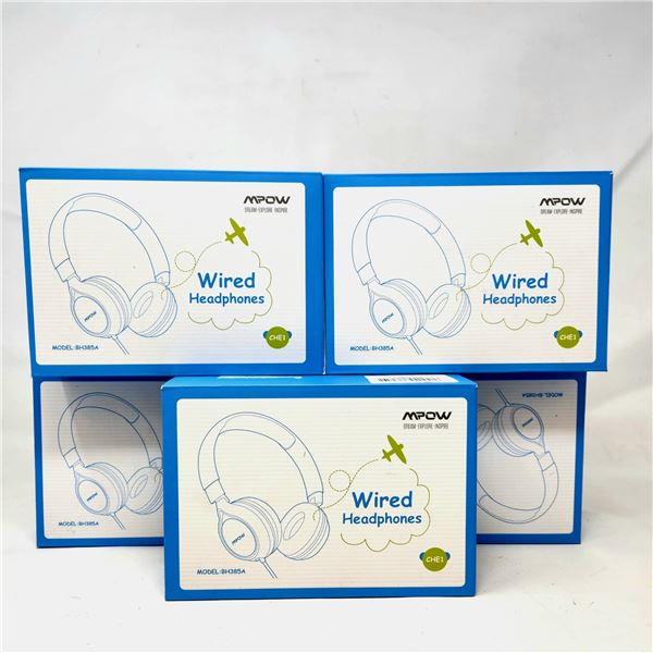 New Wired Headphones Lot