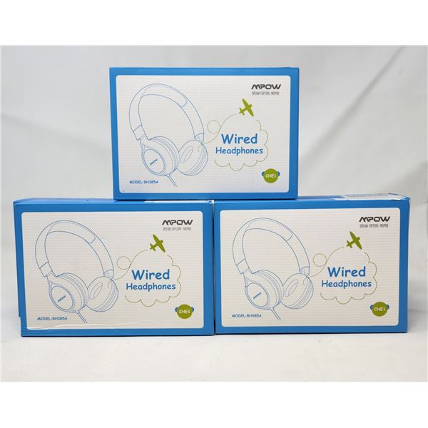 New Wired Headphones Lot
