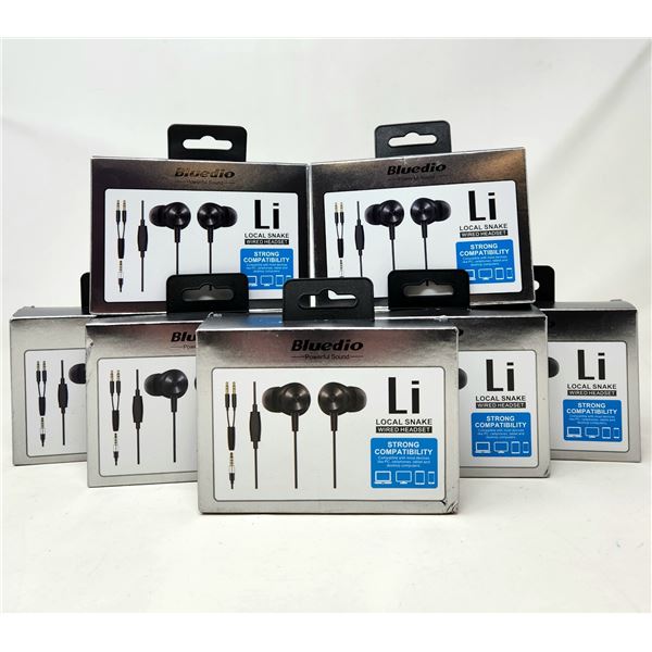 New Wired Earphones/Headsets Lot