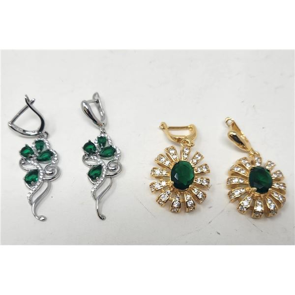 2 Silver 925 Sets of Earrings