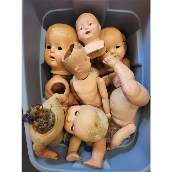 Antique Dolls, Parts and Pieces