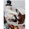 Image 2 : Vintage Clown Musical Doll, Frosty the Snowman/Music, & Ornaments