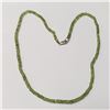 Image 1 : SILVER PERIDOT 16"   NECKLACE