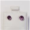 Image 1 : 14K YELLOW GOLD AMETHYST(0.8CT)  EARRINGS