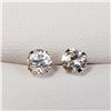 Image 1 : 14K YELLOW GOLD CUBIC ZIRCONIA  EARRINGS